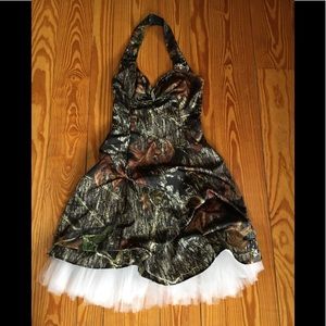 Camo Formal Party Dress